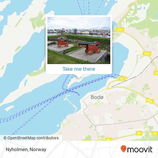 Nyholmen map