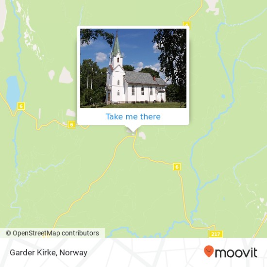 Garder Kirke map