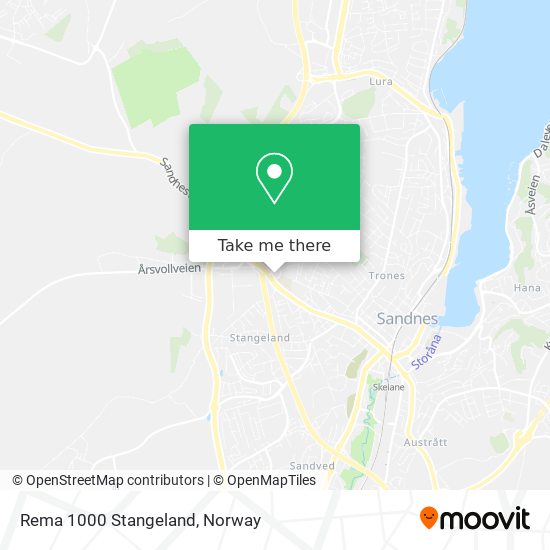 Rema 1000 Stangeland map