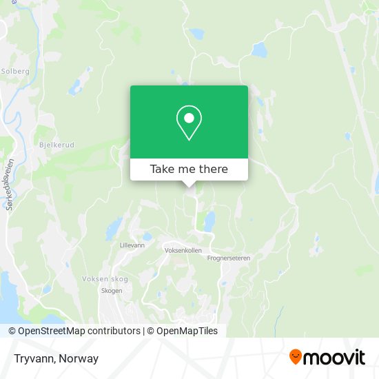 Tryvann map