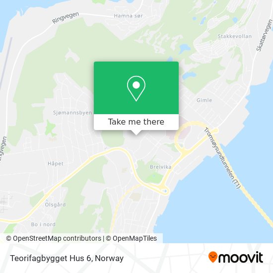 Teorifagbygget Hus 6 map