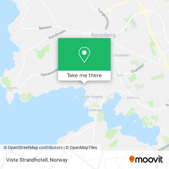 Viste Strandhotell map