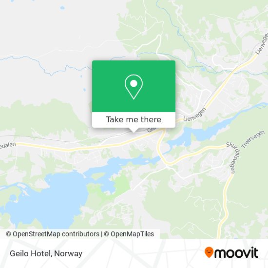 Geilo Hotel map