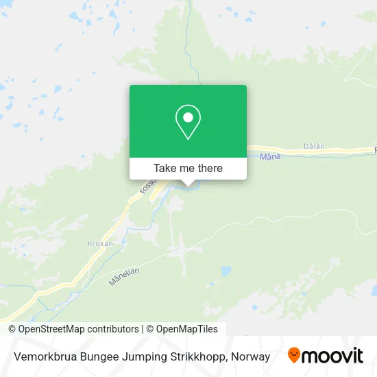 Vemorkbrua Bungee Jumping Strikkhopp map