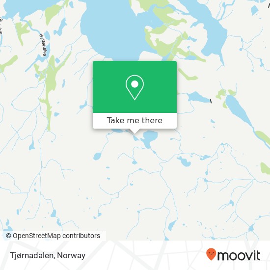 Tjørnadalen map