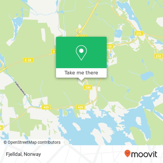 Fjelldal map