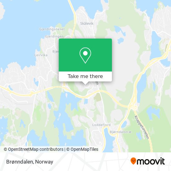 Brønndalen map