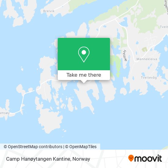 Camp Hanøytangen Kantine map