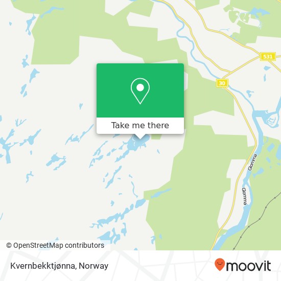 Kvernbekktjønna map