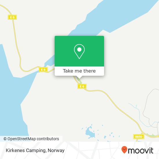 Kirkenes Camping map