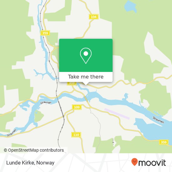 Lunde Kirke map