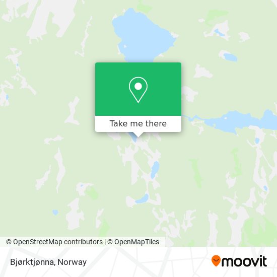 Bjørktjønna map