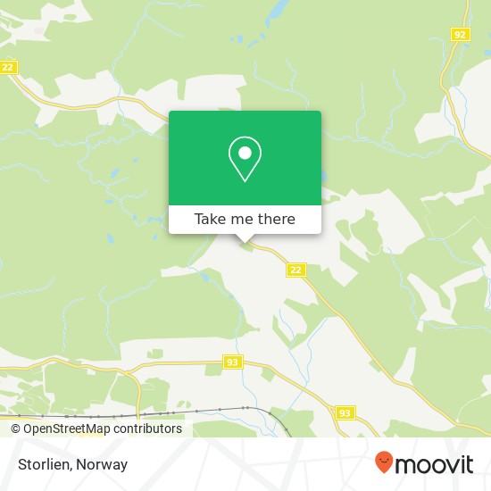 Storlien map