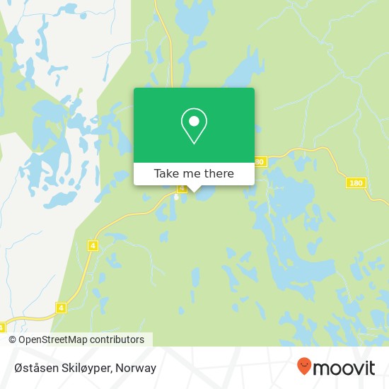 Øståsen Skiløyper map
