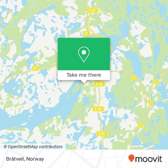 Bråtveit map