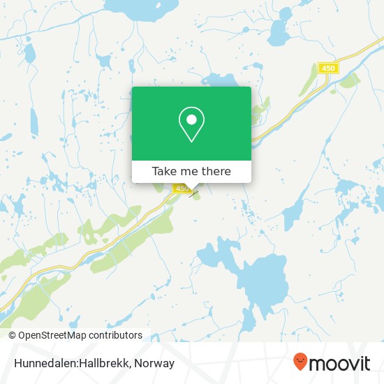 Hunnedalen:Hallbrekk map