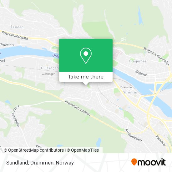 Sundland, Drammen map