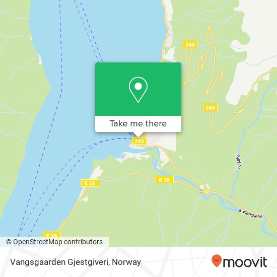 Vangsgaarden Gjestgiveri map