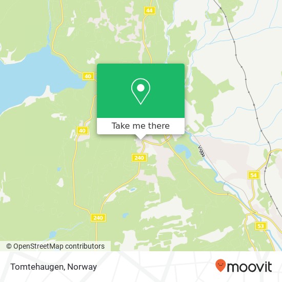 Tomtehaugen map