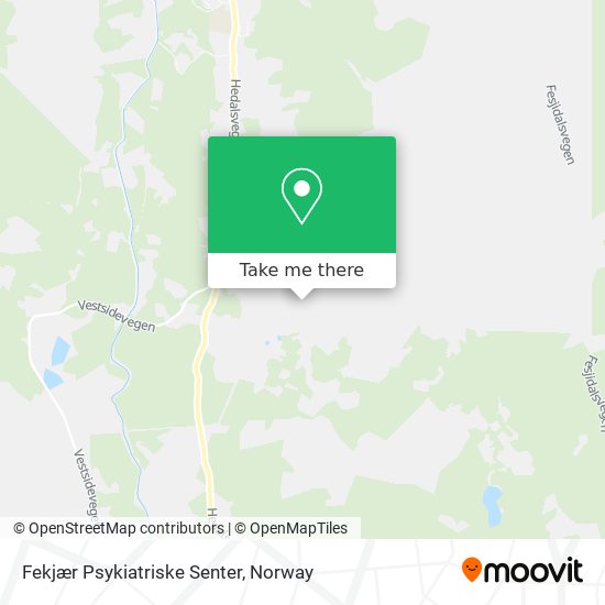 Fekjær Psykiatriske Senter map