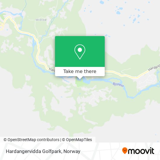 Hardangervidda Golfpark map