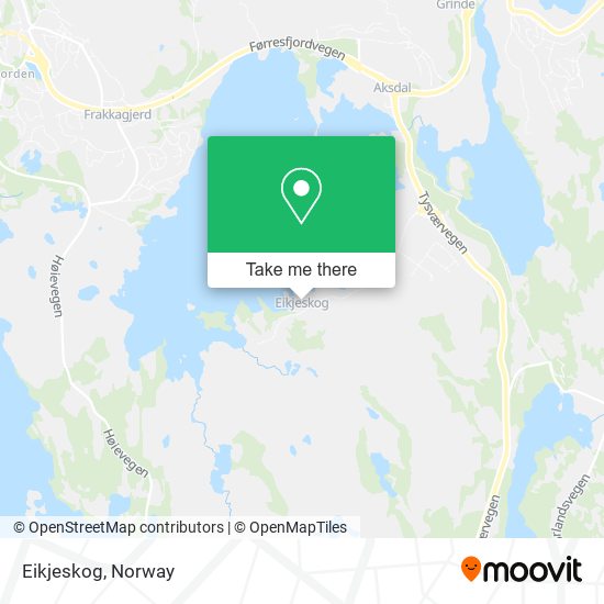 Eikjeskog map