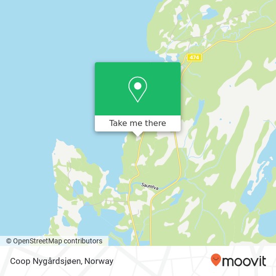 Coop Nygårdsjøen map