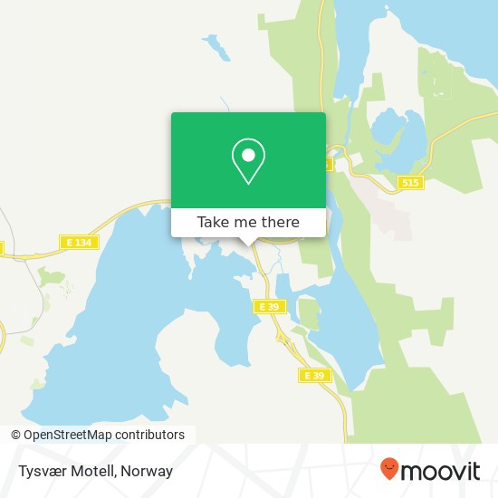 Tysvær Motell map