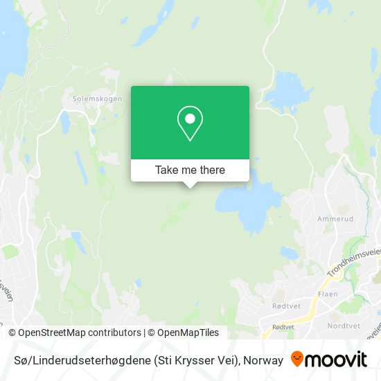 Sø / Linderudseterhøgdene (Sti Krysser Vei) map