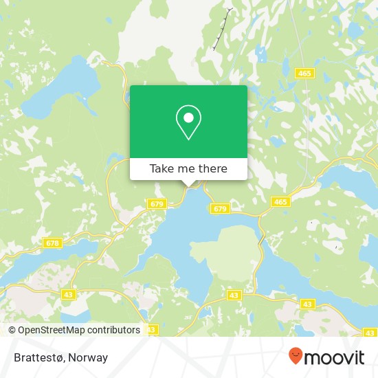 Brattestø map