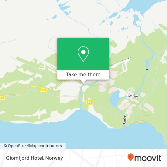 Glomfjord Hotel map