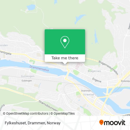 Fylkeshuset, Drammen map