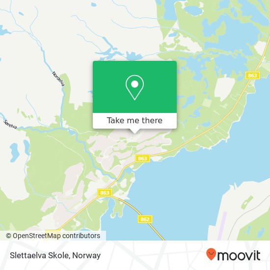 Slettaelva Skole map