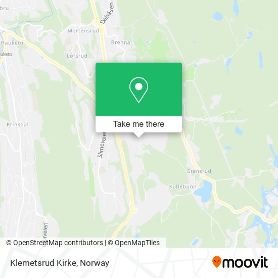 Klemetsrud Kirke map