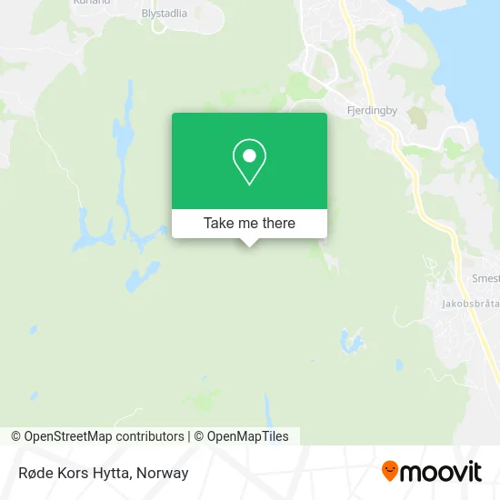 Røde Kors Hytta map