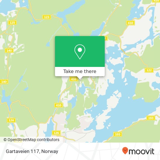 Gartaveien 117 map