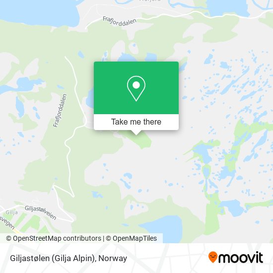 Giljastølen (Gilja Alpin) map