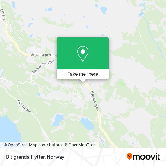 Bitigrenda Hytter map