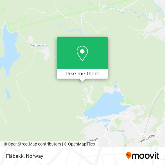 Flåbekk map