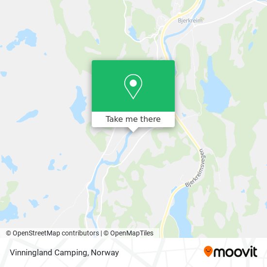 Vinningland Camping map