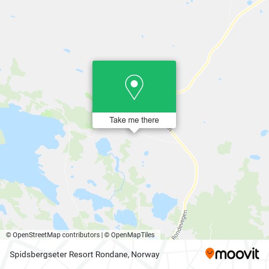 Spidsbergseter Resort Rondane map