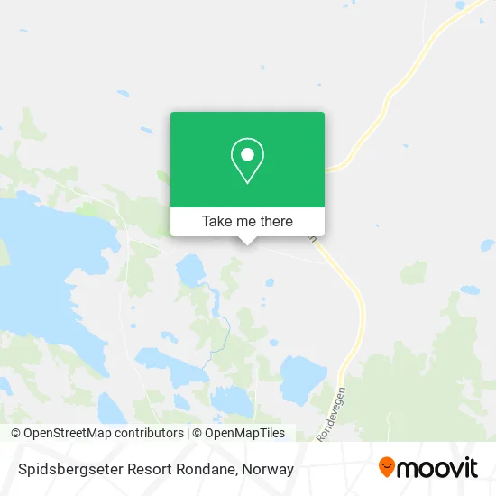 Spidsbergseter Resort Rondane map