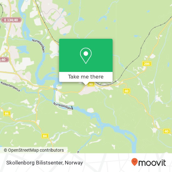 Skollenborg Bilistsenter map