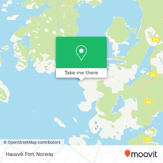 Hausvik Fort map
