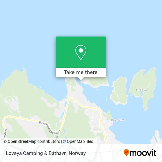 Løvøya Camping & Båthavn map