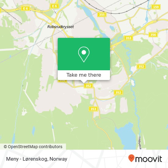 Meny - Lørenskog map