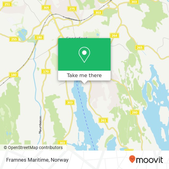 Framnes Maritime map