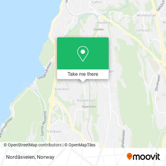 Nordåsveien map