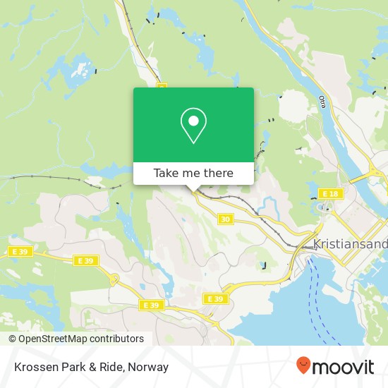Krossen Park & Ride map