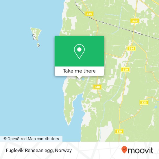 Fuglevik Renseanlegg map